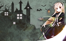 halloween anime girls 1600x900 wallpaper 